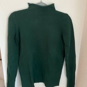 Mock neck green sweater